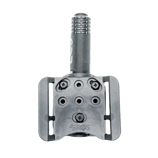 Gray metal flashlight holder for Nightstick USB-558XL & USB-588XL with belt attachments