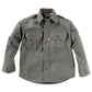 Gray Trail Shirt for Kids - L/Sleeve with chest pockets and epaulettes for first responders