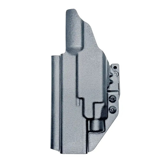 Gray molded Glock 34 holster with magazine pouch for Streamlight TLR-7 HL-X by Four Brothers Holsters