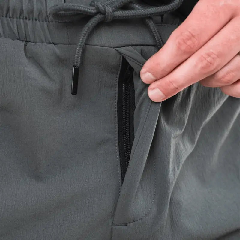 Gray Carrier Traveler Joggers with concealed carry pocket and carrier retention waistband