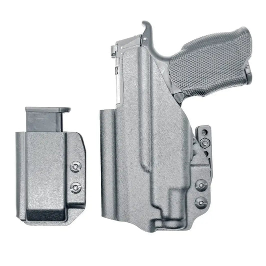 Gray pistol holster with magazine carrier for Sig P365XL Four Brothers Brothers Holsters