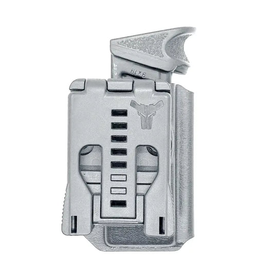 Gray plastic belt clip for H&K 9/40 OWB Magazine Pouch by Four Brothers Holsters