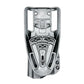 Gray plastic gun holster for Glock 43X with light mounted, ideal for first responders