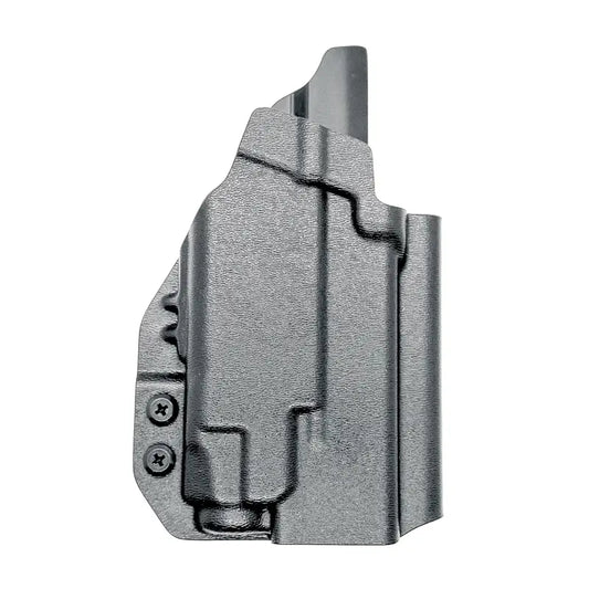 Gray polymer Glock 19 holster with Streamlight TLR-7 for four brothers holsters