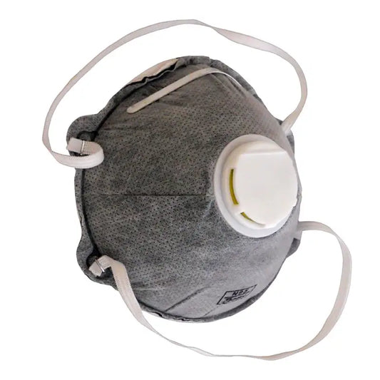 Gray respirator mask with white valve for Replacement Filters for HS-2, steam activated