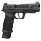 Gray semi-automatic handgun in Sig Sauer P365-FUSE IWB Holster for concealed carry