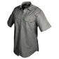 Gray short-sleeved Trail Shirt for Women with chest pockets, ideal essential outdoor gear