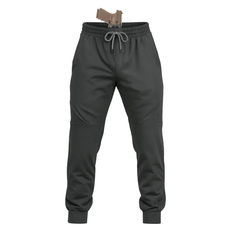 Gray Carrier Traveler Joggers with concealed carry features and carrier retention waistband