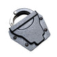 Gray textured Handcuff Carrier with secure belt attachment and mounting screws