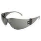 Gray-tinted METEL M10 Safety Glasses with wraparound lenses and side shields