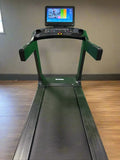 Green and black SFE X19 Commercial Treadmill with touch screen display