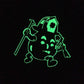 Glowing green cartoon character with tools in a birdhouse for Dont Drink the Koolaid