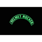 Glowing green text HELMET ROCKER on IdentiFire™ USAR Helmet Rockers set of 2 with 3M™ Scotchlite™