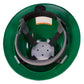 Green interior of Full Brim Safety Hard Hat with 4 Point Suspension, meets ANSI Z89 standards