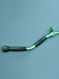 Green lat pulldown bar from SFE 28 inch Revolving Curl Bar with Rubber Handgrips