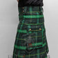 Green plaid Utility Kilt – GlenLoch for first responders, firefighter, police duties with pockets