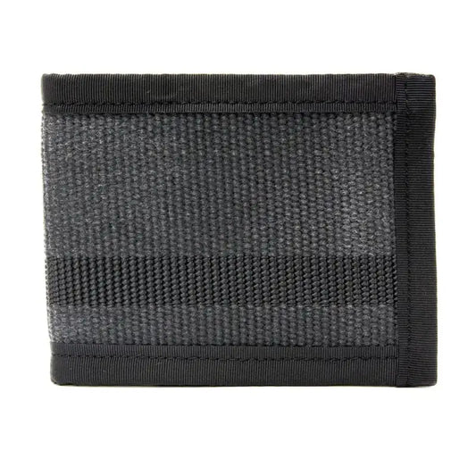 Grey and black nylon Traditional Bifold Wallet with 1000D Cordura and card slots for unfolded bills