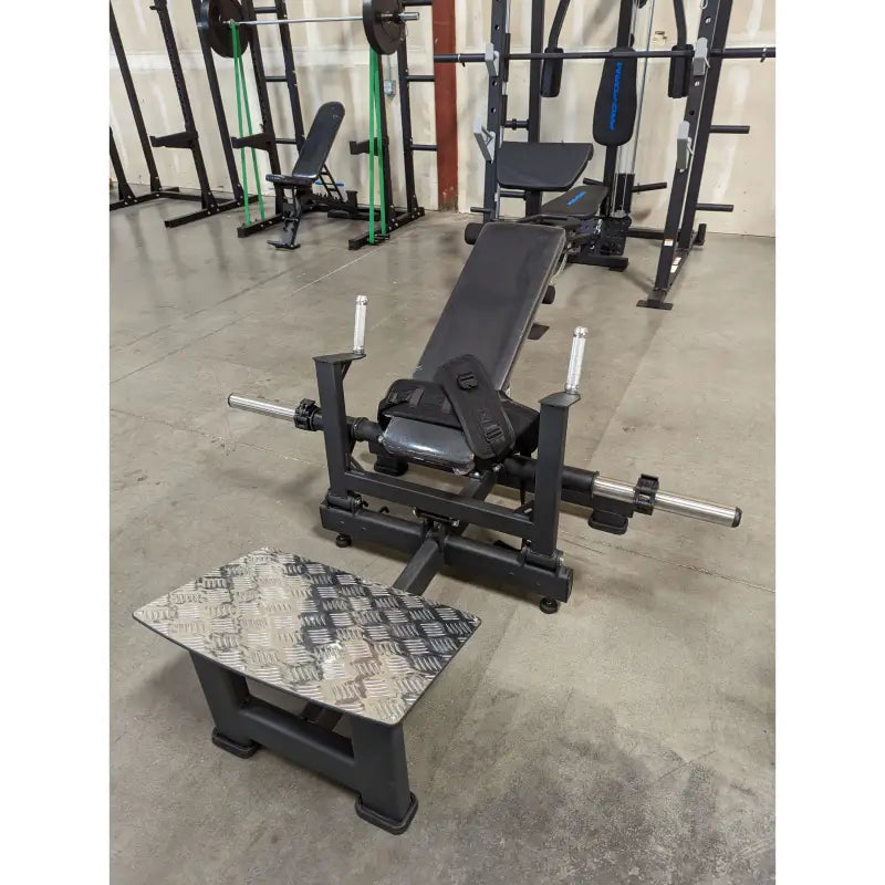 SFE Commercial Plate Loaded Hip Thrust Glute Machine for effective leg exercises