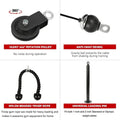 Attachable Pulley System with tricep rope and loading pin for versatile workouts