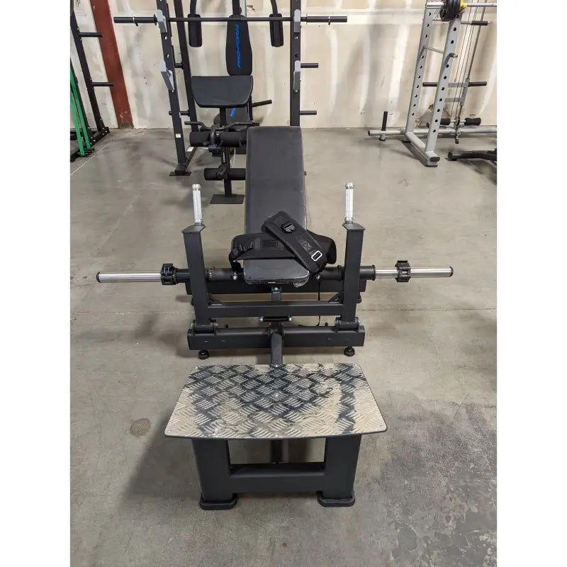 SFE Commercial Plate Loaded Hip Thrust Glute Machine for effective gym workouts