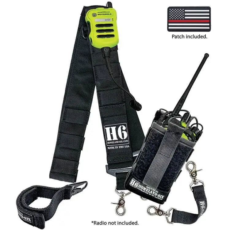 H6 FRONTLINE RADIO STRAP KIT (BLACK) - Chief Miller Apparel