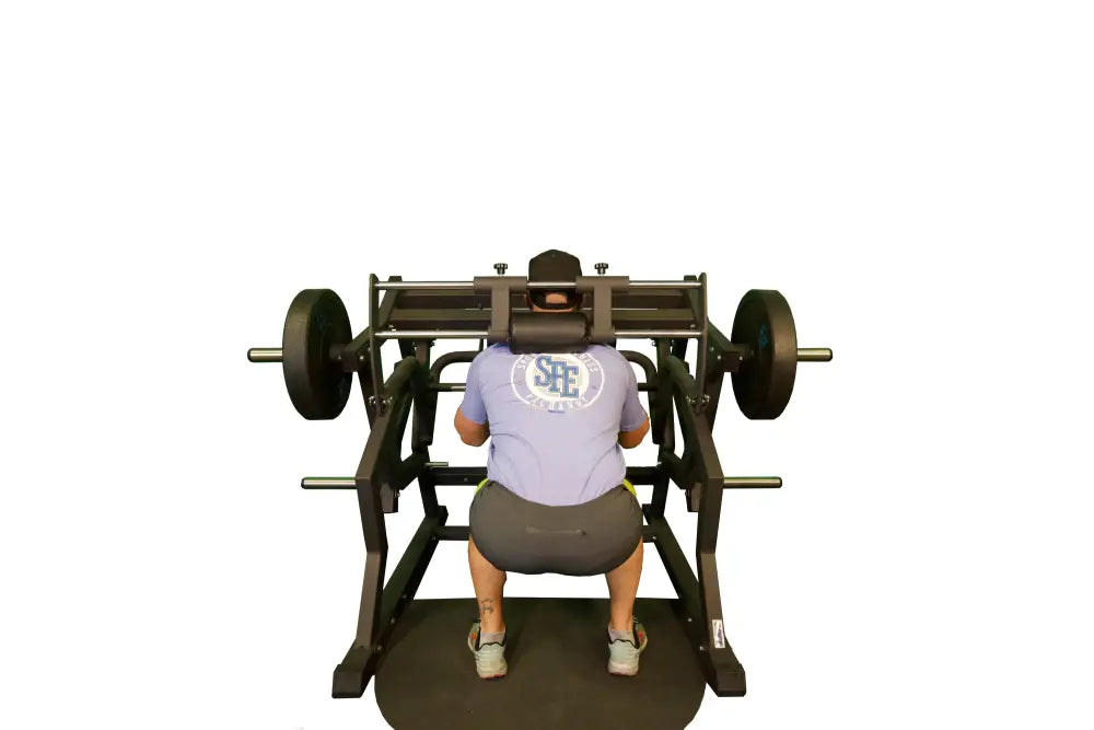 SFE Commercial Power Safety Squat Machine with Weights for Fitness Enthusiasts including First Responders