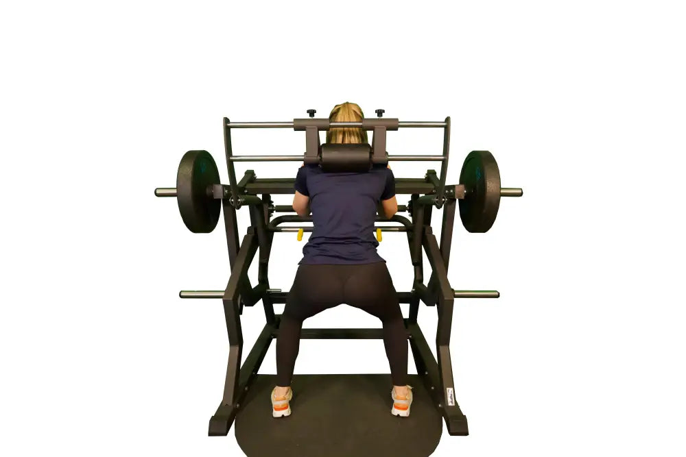 SFE Commercial Power Safety Squat Machine with weights for first responders firefighters police