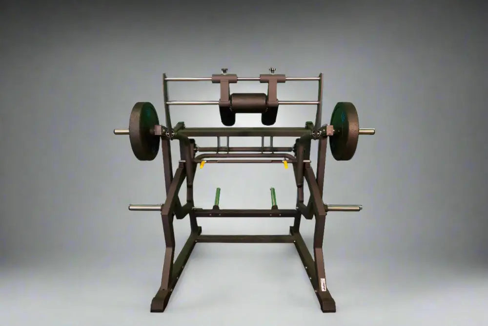 SFE Commercial Power Safety Squat Machine with weights designed for first responders and firefighters