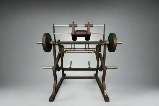 SFE Commercial Power Safety Squat Machine with weights designed for first responders and firefighters