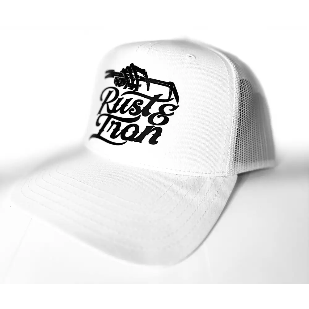 Halligan Dirtbag White Trucker Hat - Chief Miller Apparel