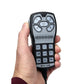 Hand holding Whelen HHS3200 handheld siren and controller for emergency response