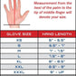 Hand measurement guide for Exxtremity Patrol Gloves 2.0 in Hi-Vis Yellow for perfect fit