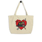 Heart Large organic tote bag - Chief Miller Apparel