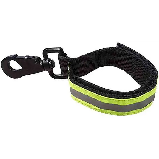 Chief Miller Glovestraps Heavy Duty Firefighter Glove Strap with Green Reflective Trim Apparel