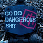 Diving helmet with bold slogan for first responders, firefighters, and police safety