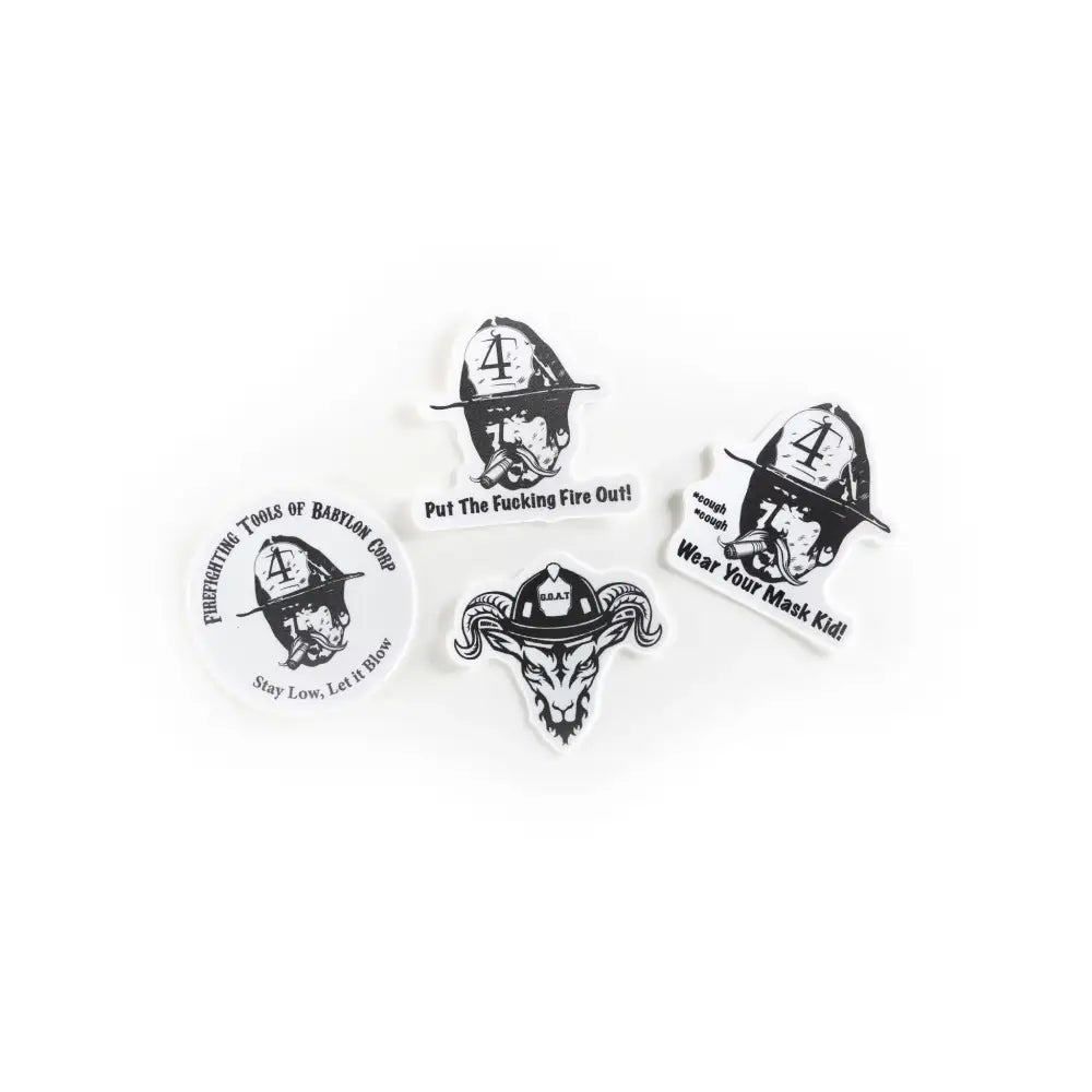 Helmet Sticker 4 Pack - Chief Miller Apparel