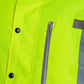 High-visibility neon yellow UHV887 HiVis Warm 3-in-1 Jacket with silver heat-reflecting lining