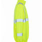 High-visibility neon yellow UHV544 Soft Shell HiVis 1/4 Zip Jacket with reflective stripes