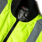 High-visibility neon yellow UHV919 HiVis WarmUP Insulated Safety Vest with reflective stripe