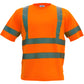 High-visibility orange UHV302 HiVis T-shirt for first responders with reflective stripes