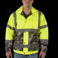 High-visibility safety jacket with camouflage accents, UHV561 HiVis Bomber Special Edition