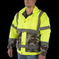 High-visibility safety jacket UHV561 HiVis Bomber Special Edition with camouflage and reflective stripes