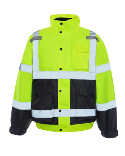 High-visibility UHV563 HiVis Bomber Jacket with Teflon Fabric Protector and reflective stripes