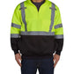 High-visibility UPA542 HiVis 1/4 Zip Soft Shell Pullover with reflective stripes