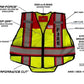 Ultrabright Red-Fire Public Safety Vest for high-visibility public safety needs