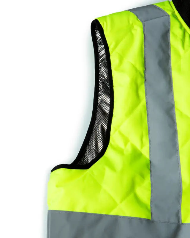 UHV919 HiVis WarmUP Insulated Safety Vest with reflective silver stripes and mesh panels