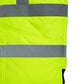 High-visibility UHV919 HiVis WarmUP Insulated Safety Vest with reflective gray stripes