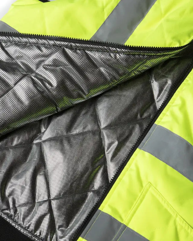 High-visibility UHV919 HiVis WarmUP Insulated Safety Vest with reflective silver stripes