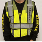 High-visibility Ultrabright Olive Sheriff Public Safety Vest with reflective stripes