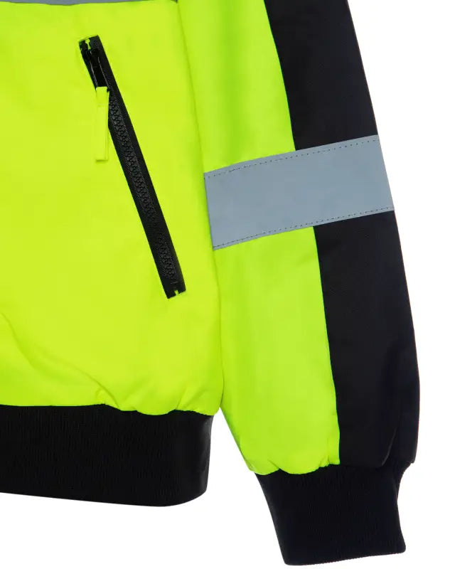 High-visibility UHV575 HiVis 3-Season Bomber Jacket with Teflon Fabric Protector